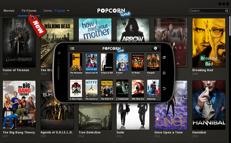 Popcorn Time v2.5 Apk + Popcorn Time [Oficial] v0.1.2 Apk Material ...